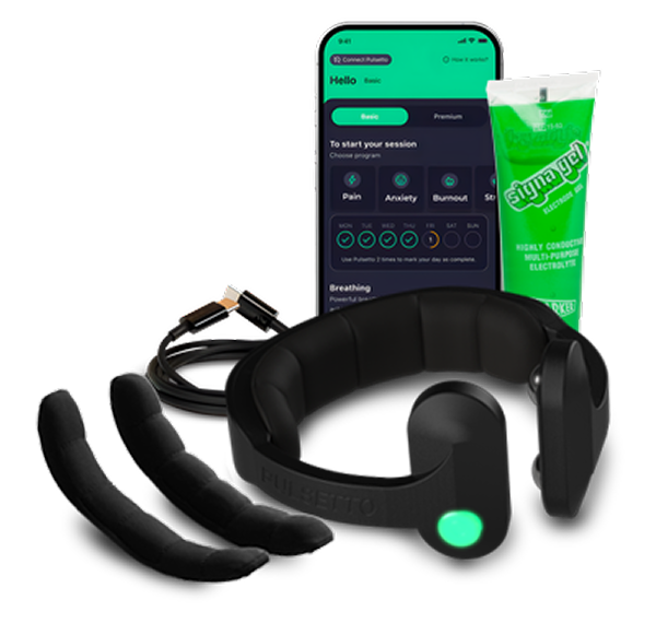 Pulsetto vagus nerve stimulation device